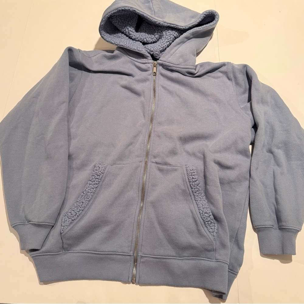 Aerie Soft Blue Woman’s  Zip-Up Hoodie